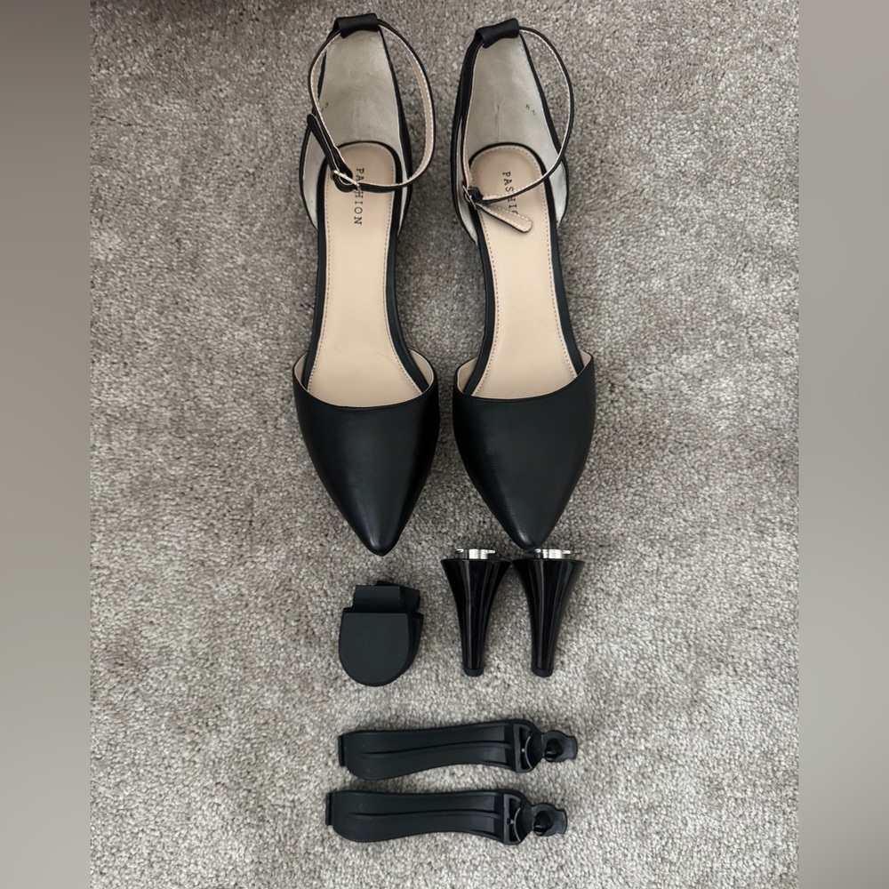 Pashion Footwear Black Convertible Heels – 1.0 Style